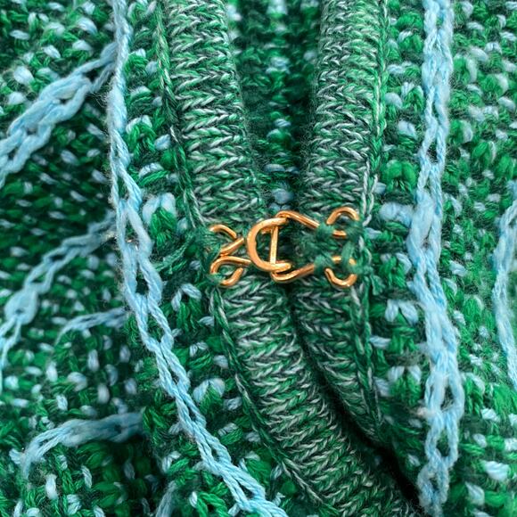 Lilly Pulitzer Simora Cardigan Evergreen Exotic Tweed - Picture 6 of 10